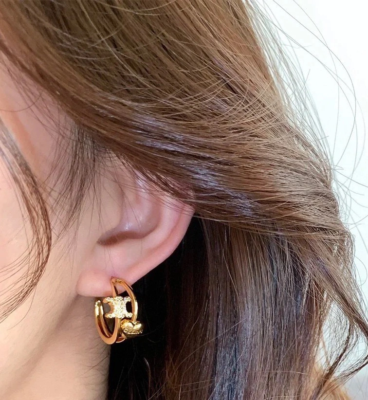 Celine Earrings Minimalist 218614