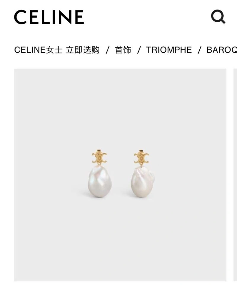 Celine Earrings ZipUp 218572