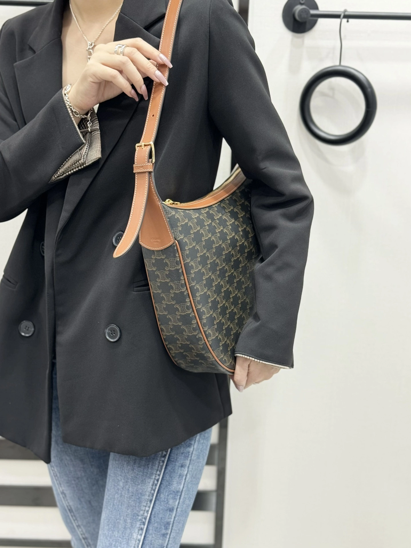 Compact Celine Hobo Bags 94649