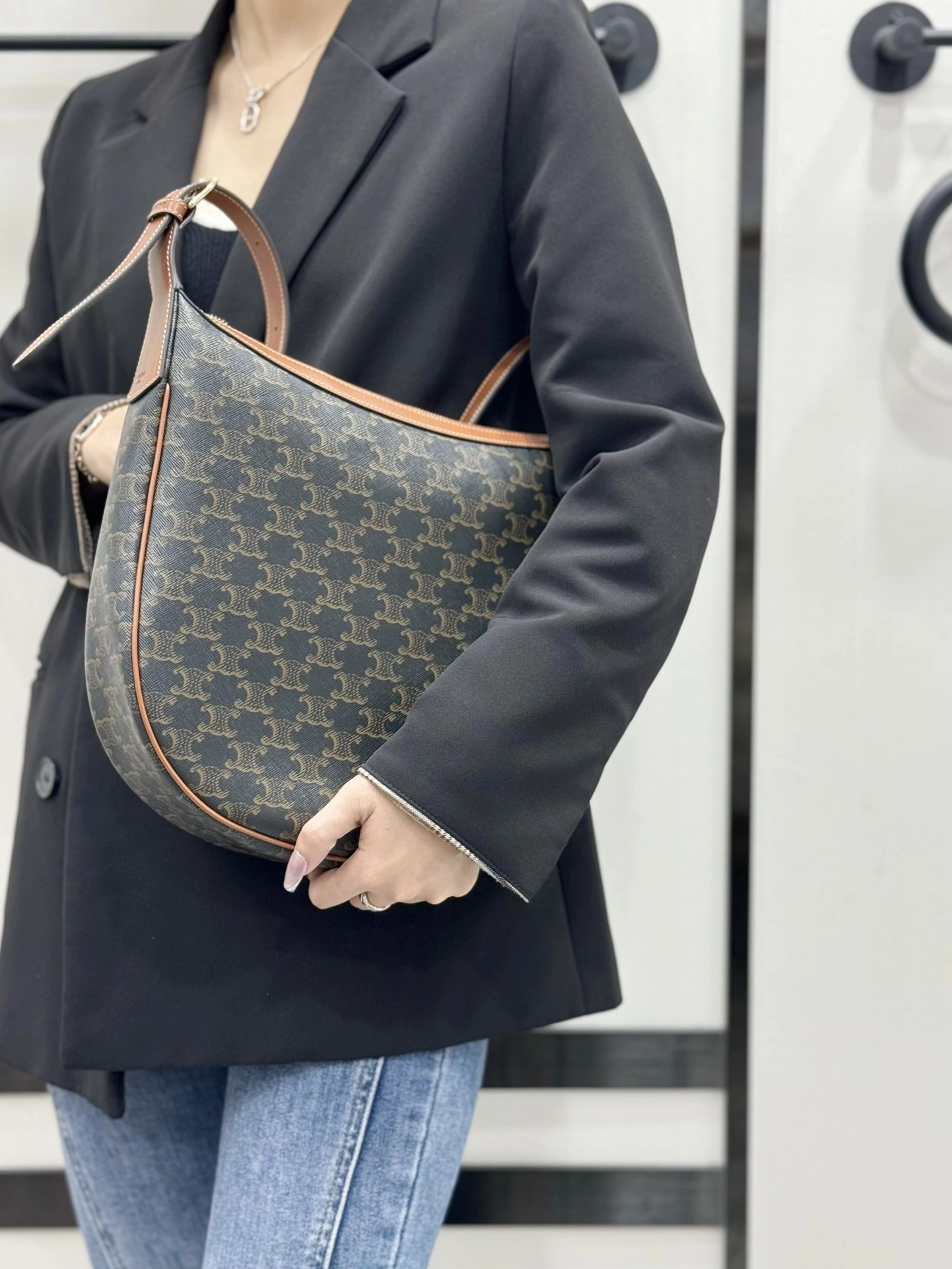 Compact Celine Hobo Bags 94649