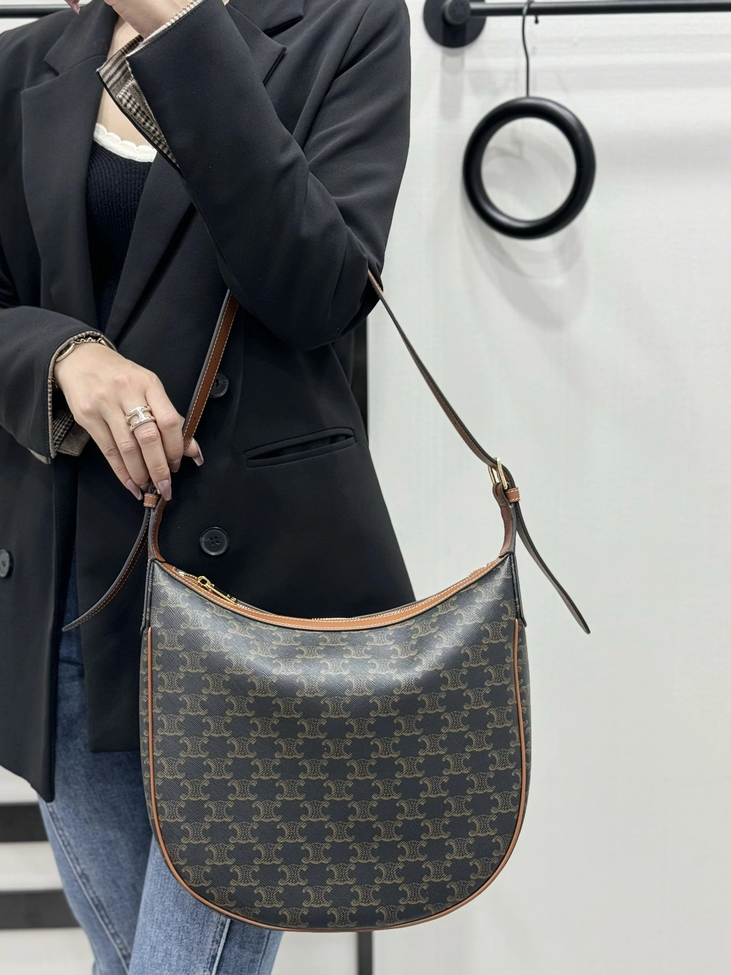 Compact Celine Hobo Bags 94649