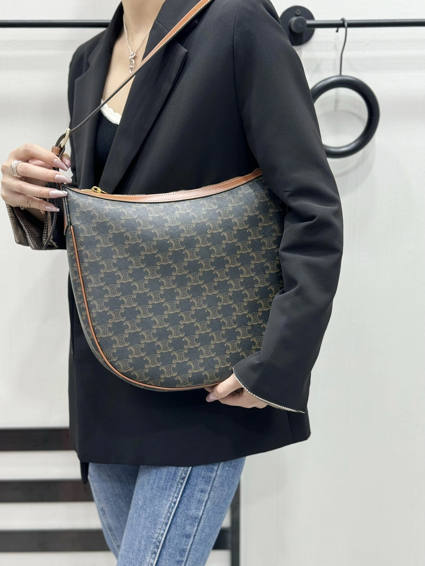 Compact Celine Hobo Bags 94649