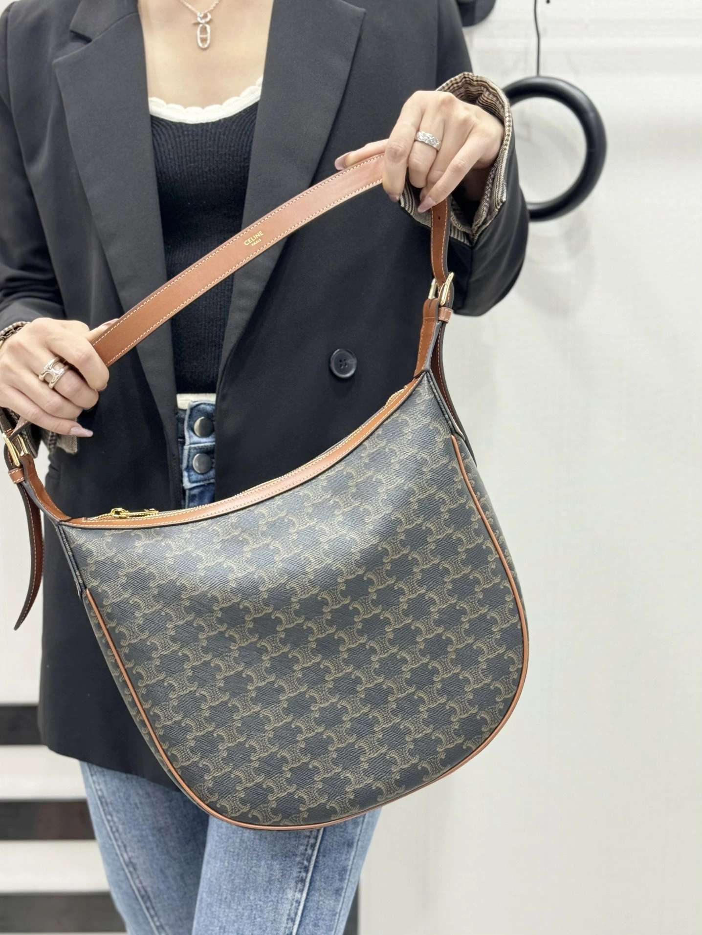 Compact Celine Hobo Bags 94649