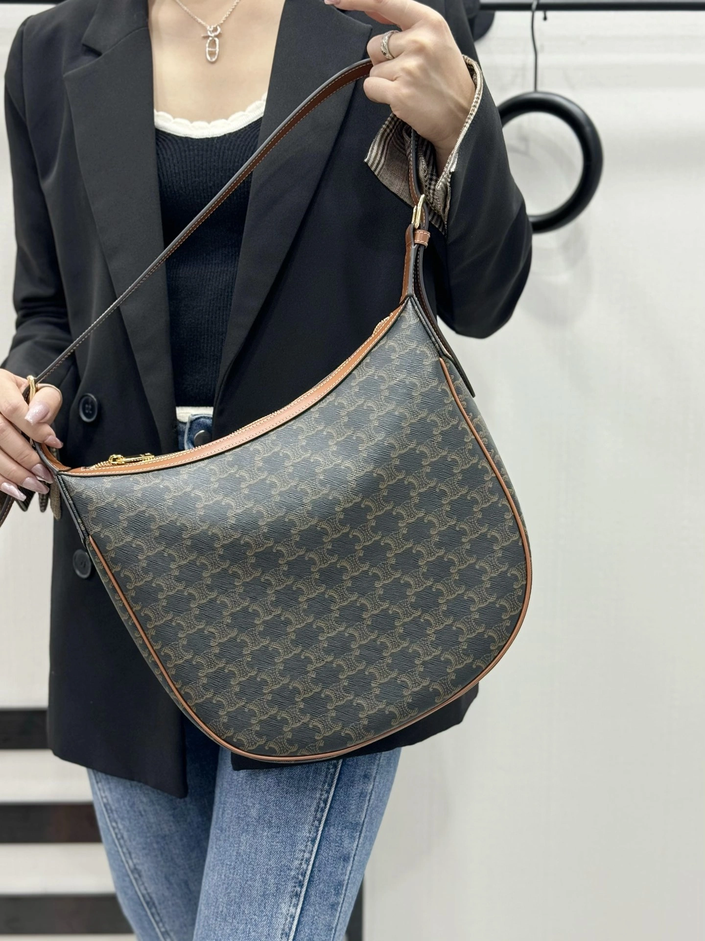 Compact Celine Hobo Bags 94649