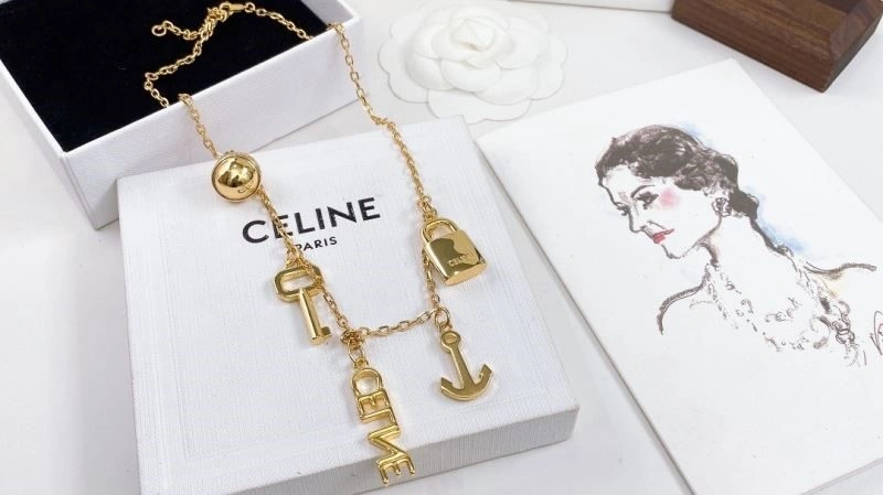 Sleek Celine Necklaces 218116