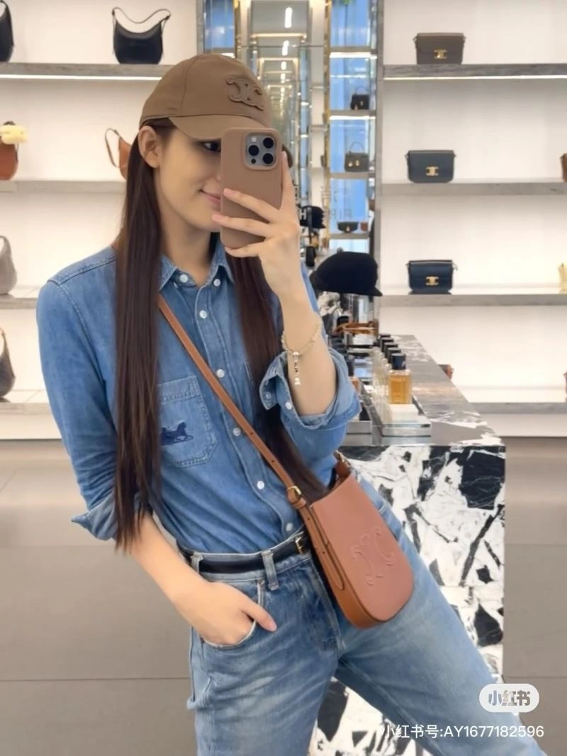 Celine Satchel Bags Compact 60431