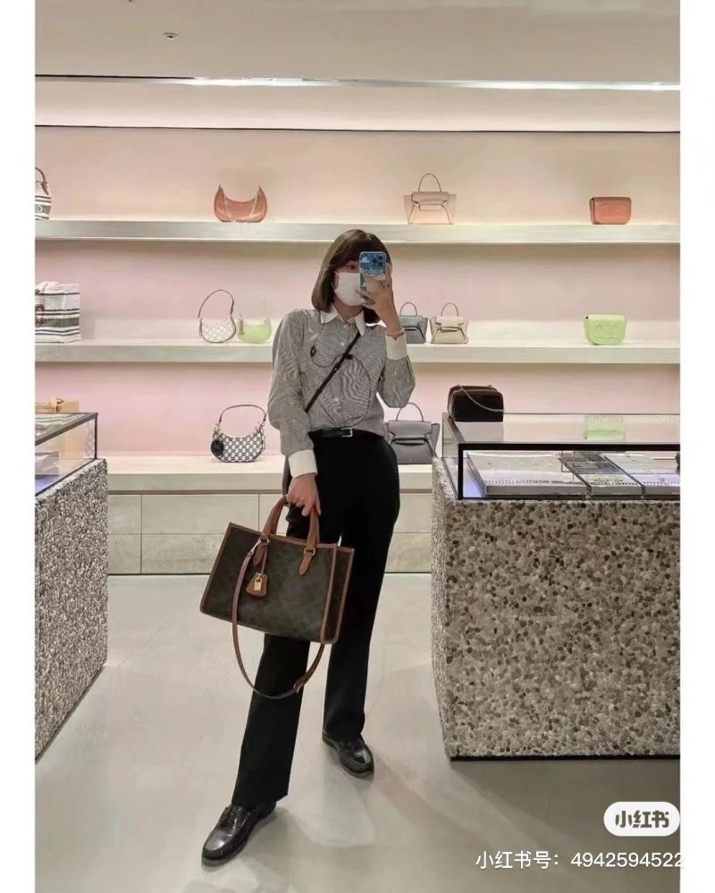 Celine Shopping Bags SunProtective 60281