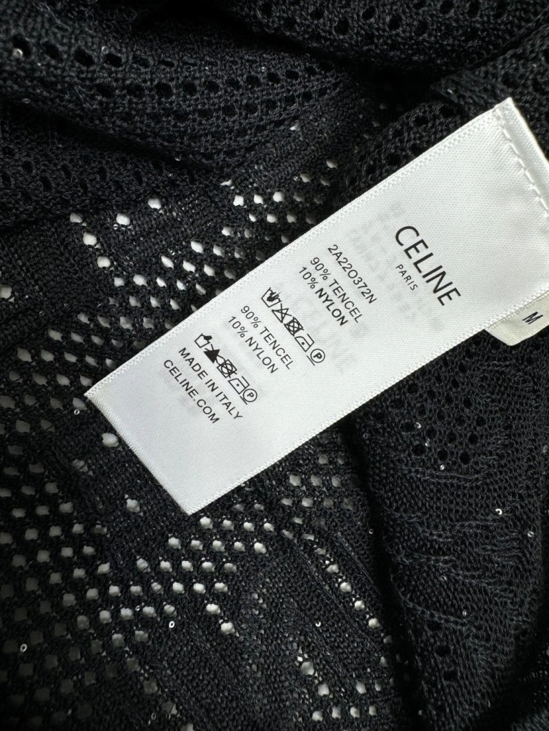 Celine T-Shirts Stretchable 106957
