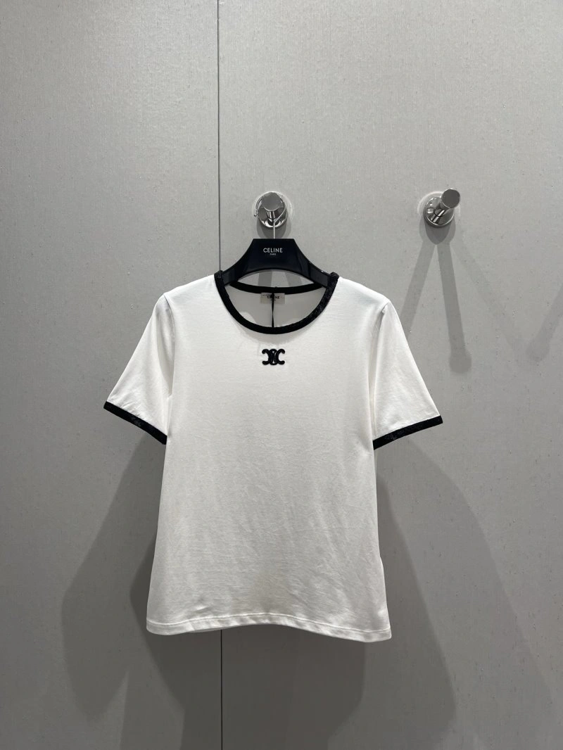 Celine T-Shirts Breathable 106738