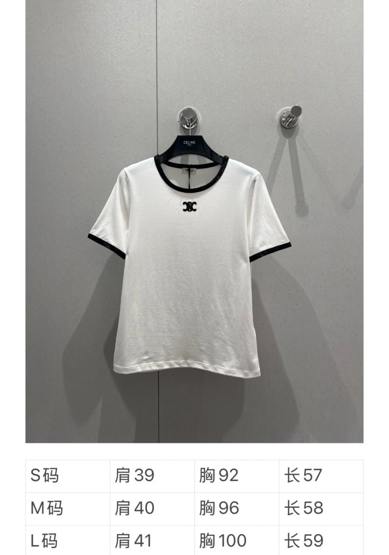 Celine T-Shirts Breathable 106738