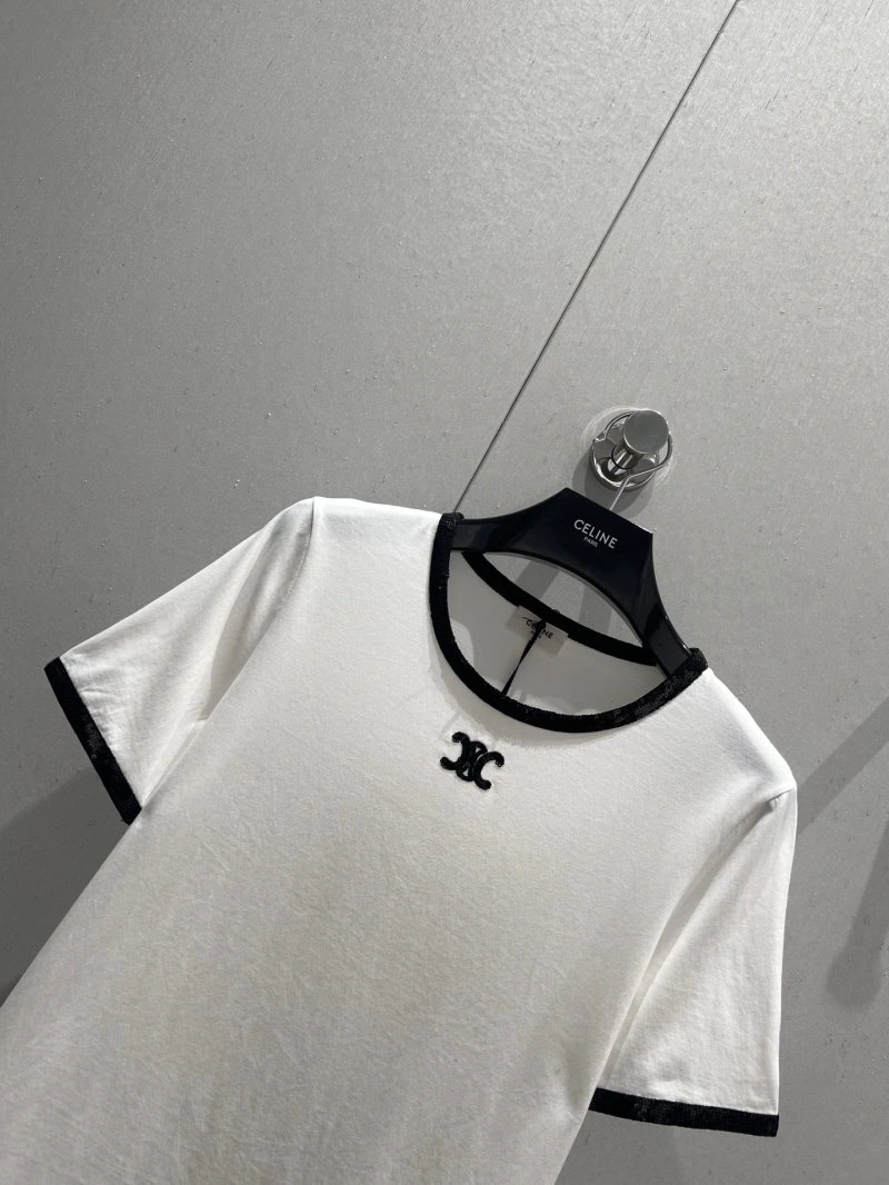 Celine T-Shirts Breathable 106738