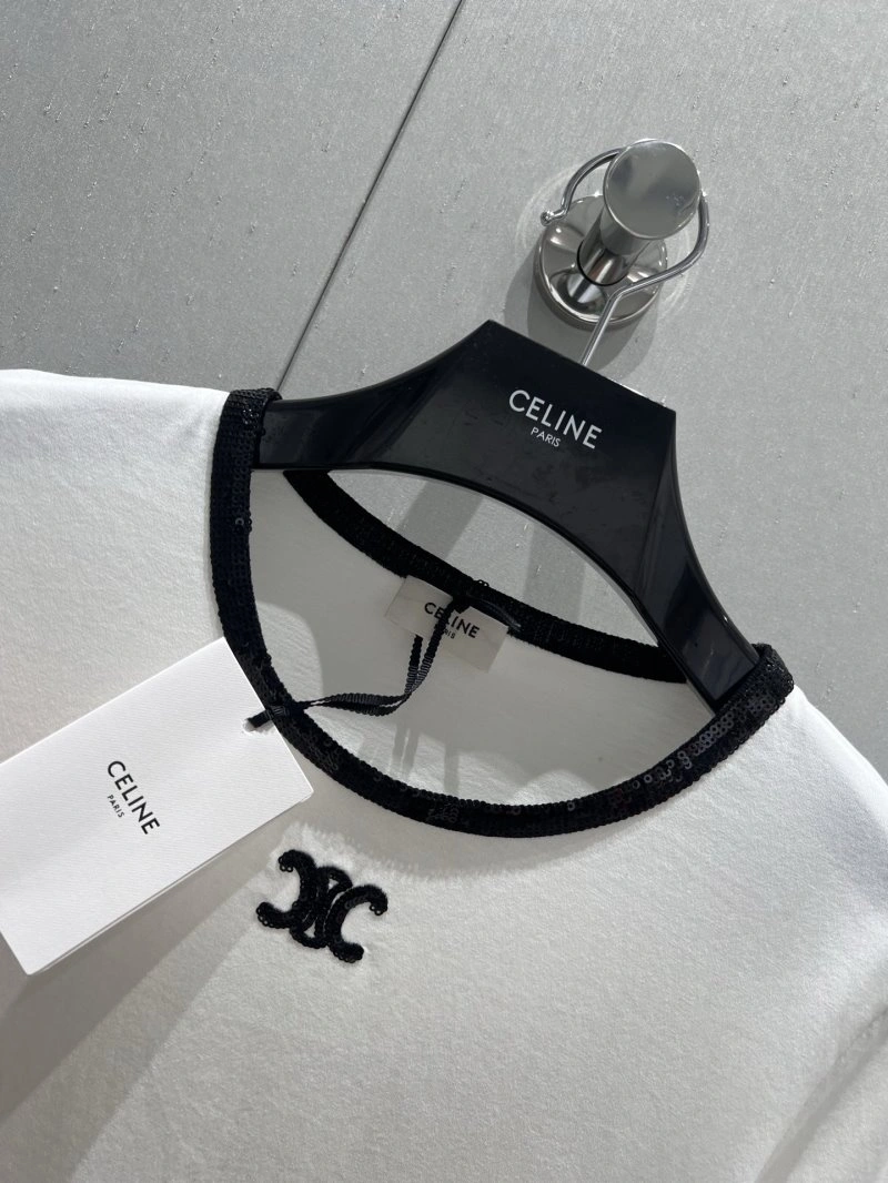 Celine T-Shirts Breathable 106738