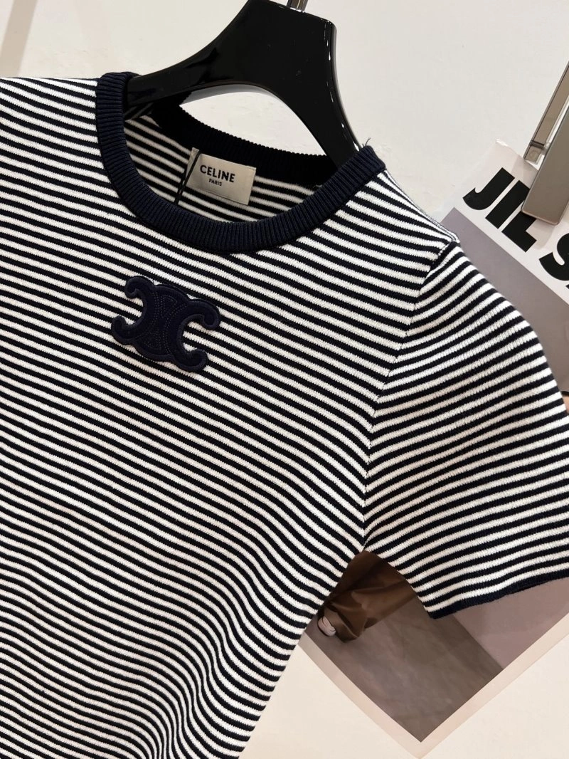 Celine T-Shirts Breathable 107085