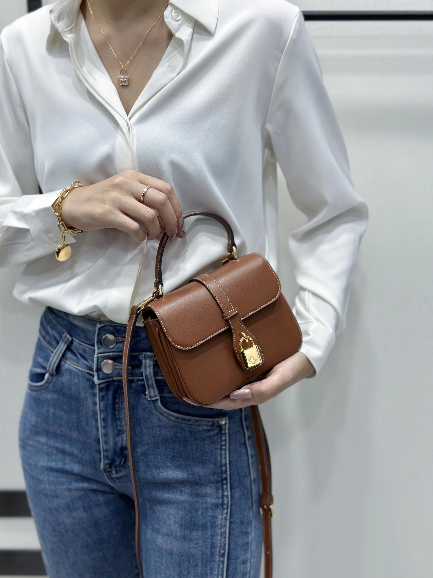 Celine Top Handle Bags Stylish 94525