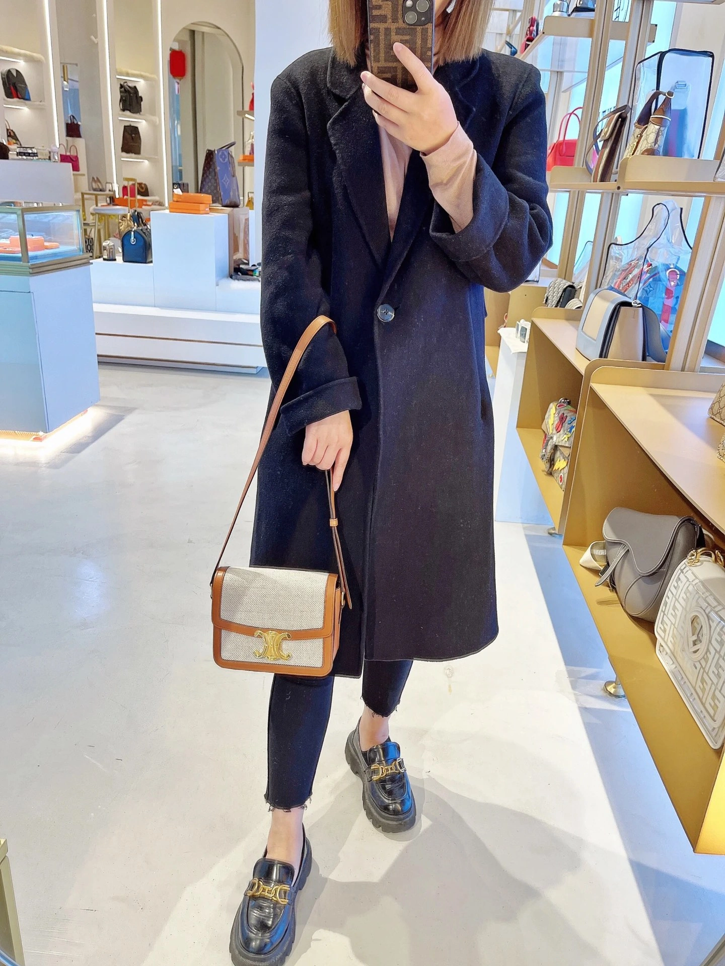 Celine Triomphe Bags Stretchable 78392