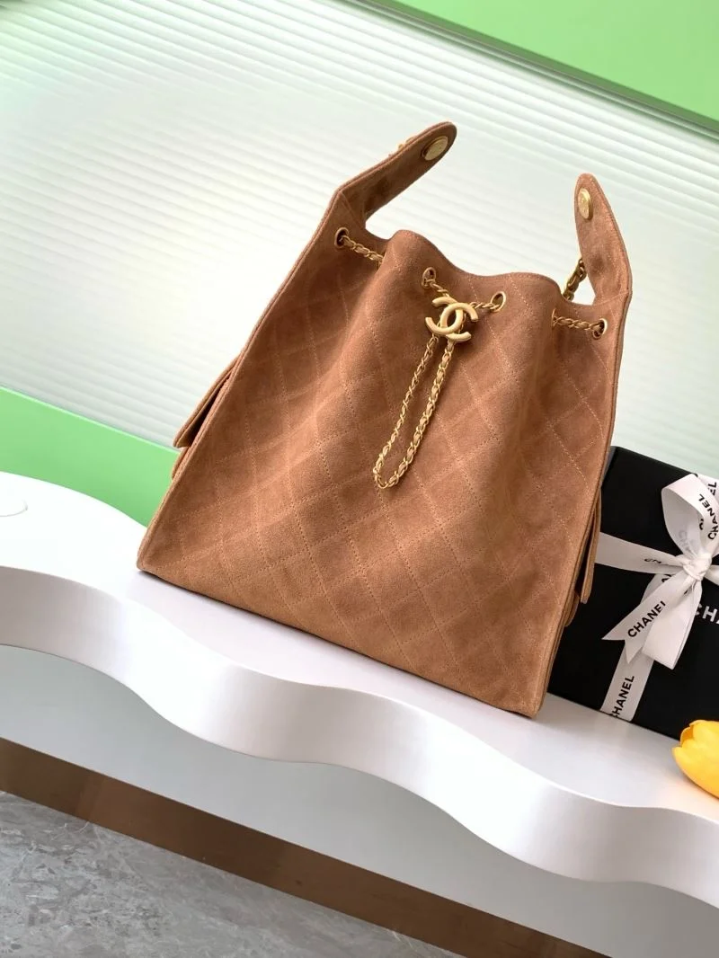 Chanel Drawstring Bags SmoothTexture 53248