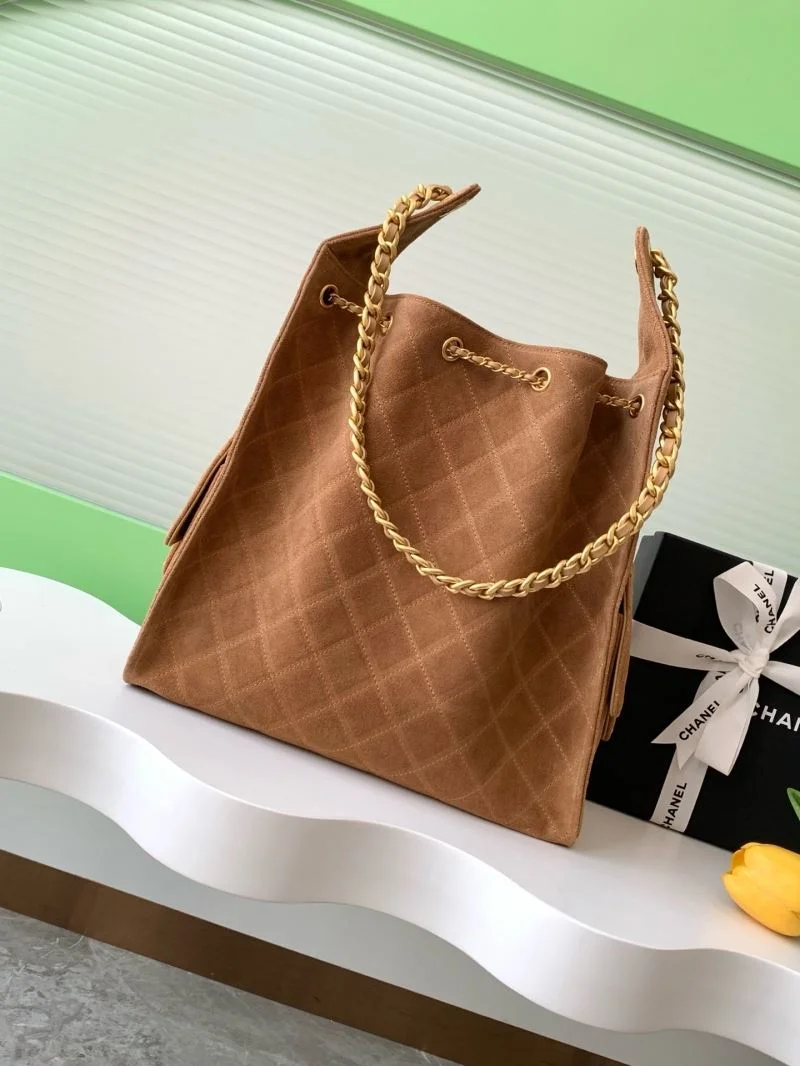 Chanel Drawstring Bags SmoothTexture 53248