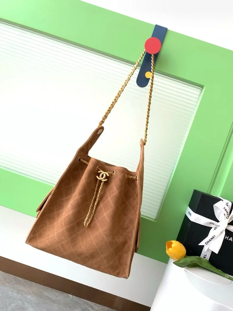 Chanel Drawstring Bags SmoothTexture 53248