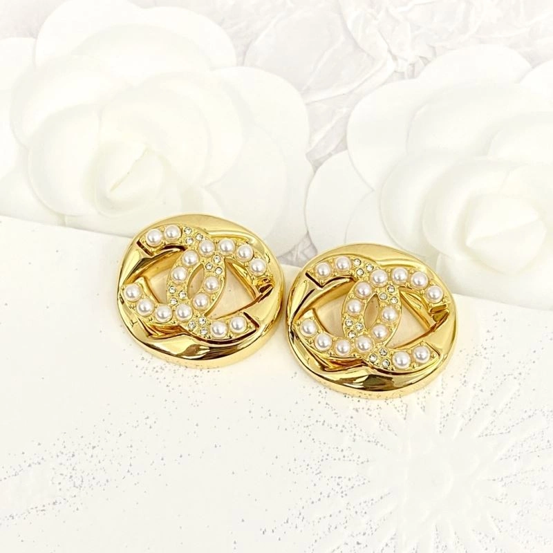 Compact Chanel Earrings 230624