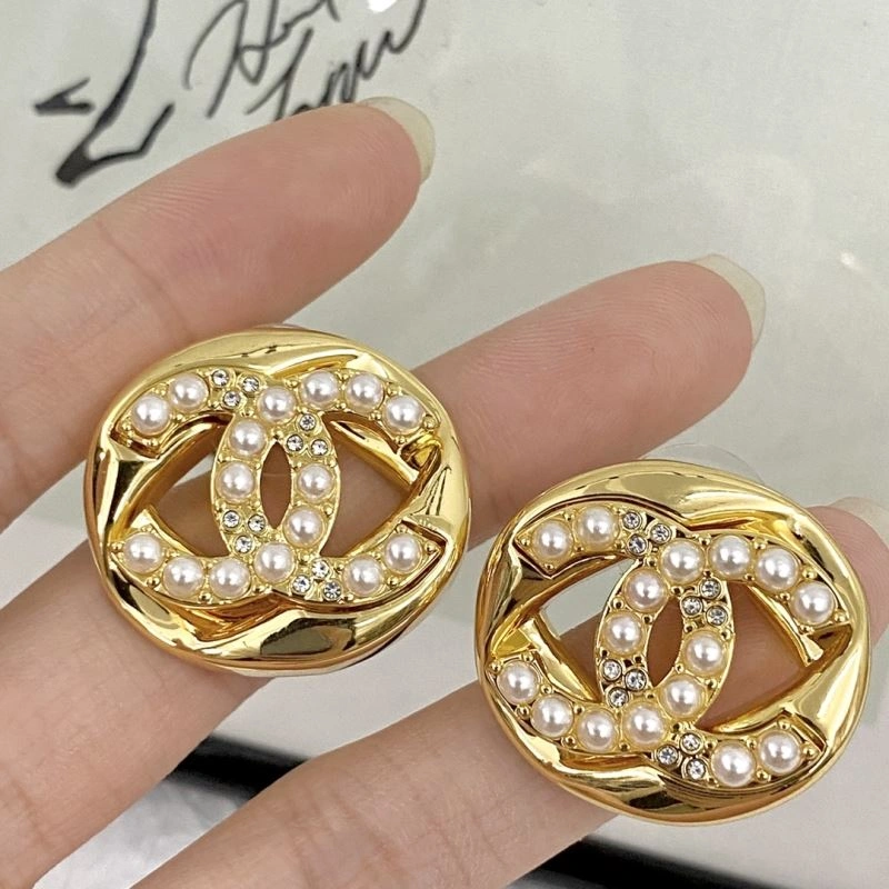 Compact Chanel Earrings 230624