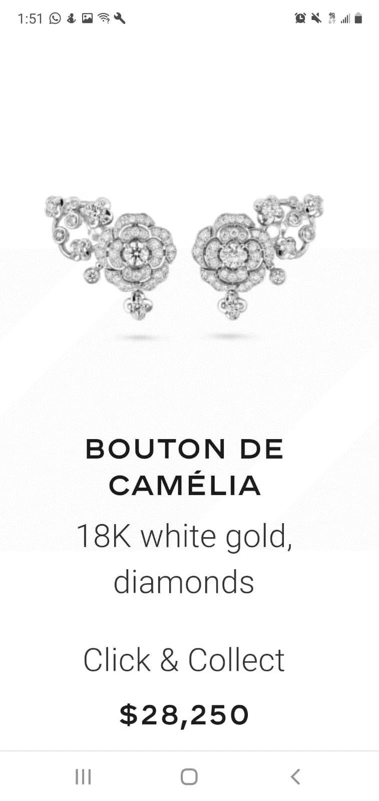 Chanel Earrings WeatherProof 232159