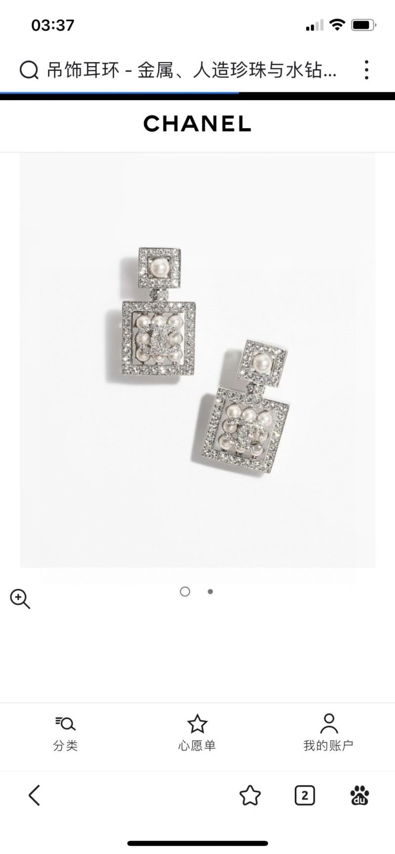 Packable Chanel Earrings 230047