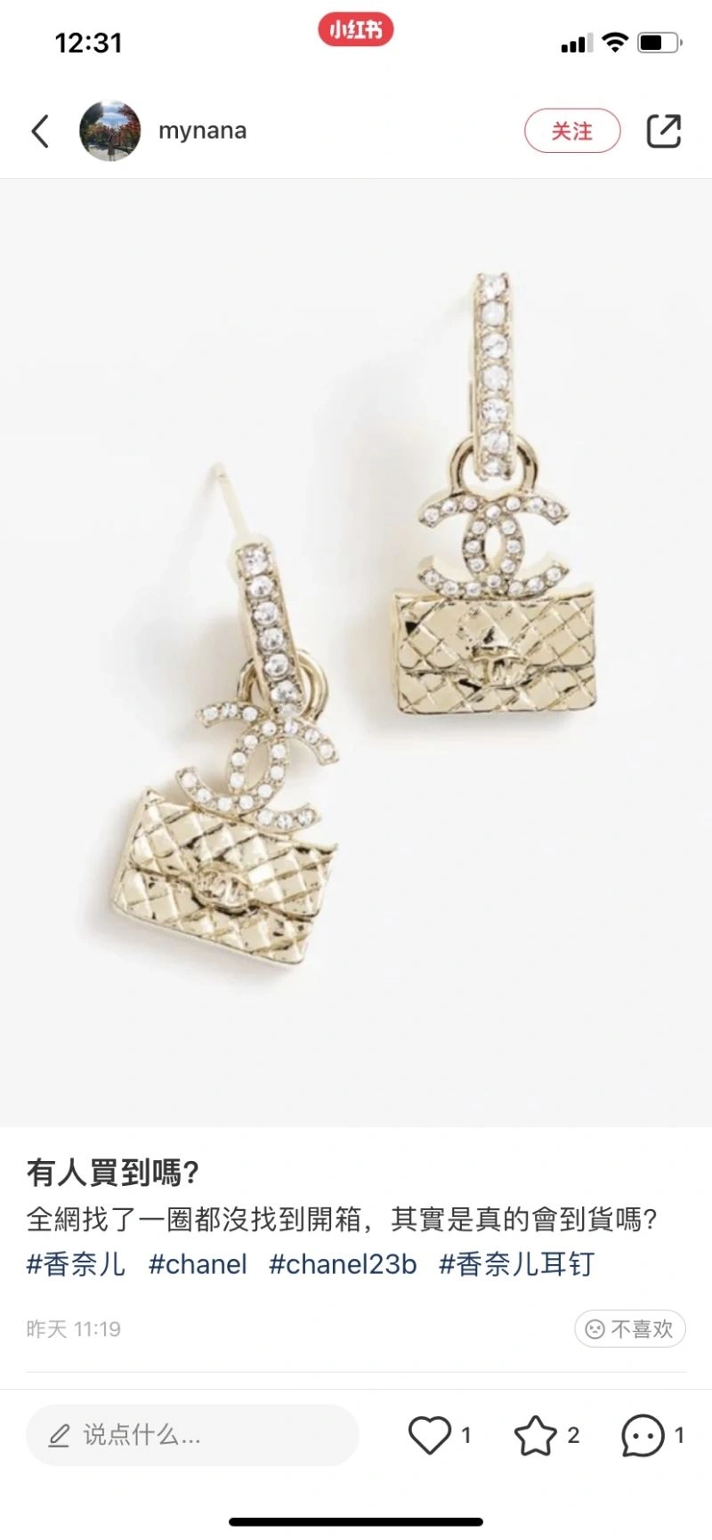 Sleek Chanel Earrings 228983