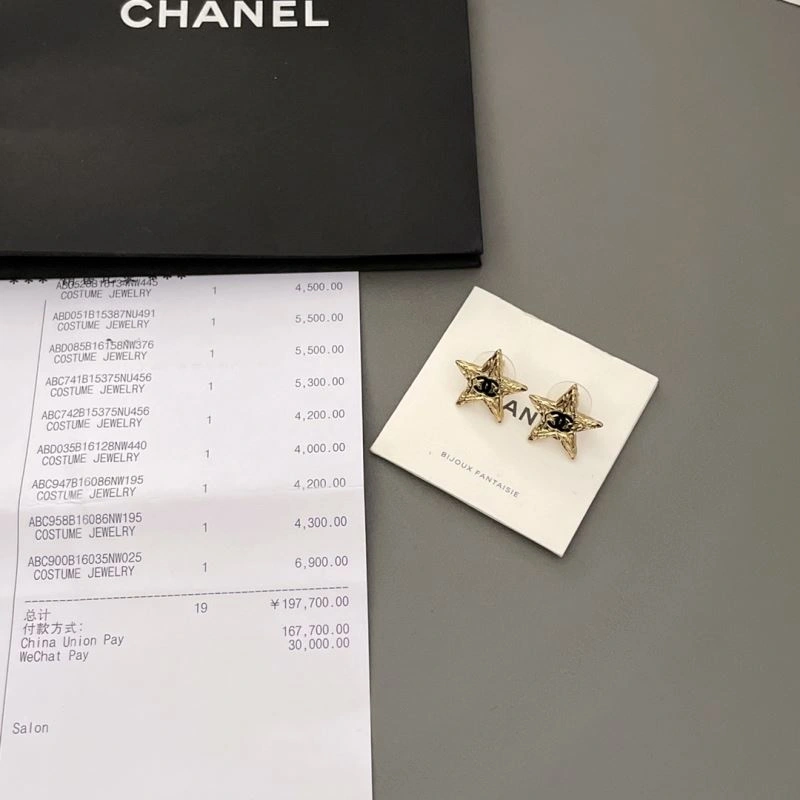 Compact Chanel Earrings 227819