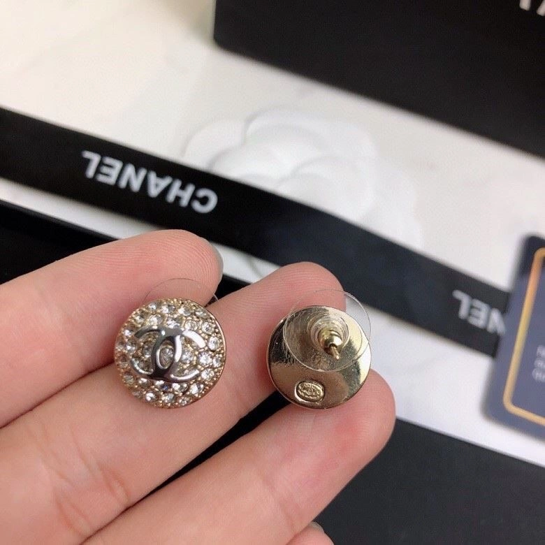 Compact Chanel Earrings 225066