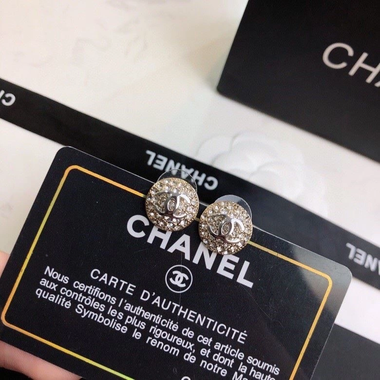 Compact Chanel Earrings 225066