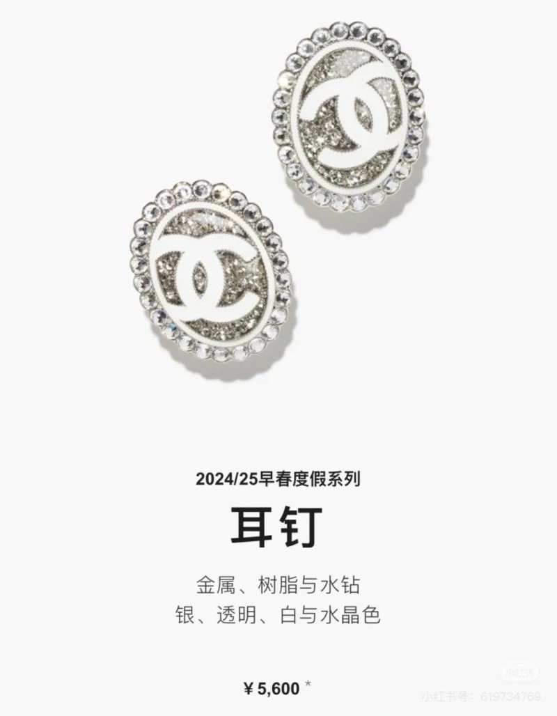 Chanel Earrings ZipUp 224815