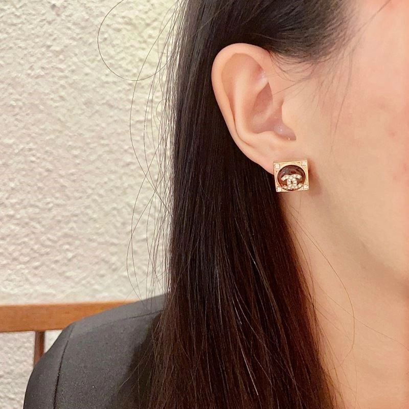 Compact Chanel Earrings 223879
