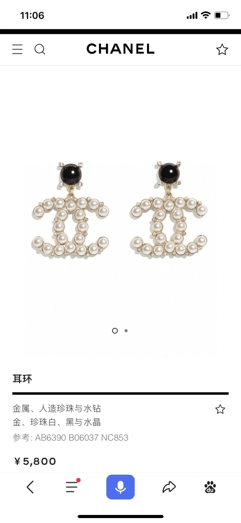SunProtective Chanel Earrings 219304