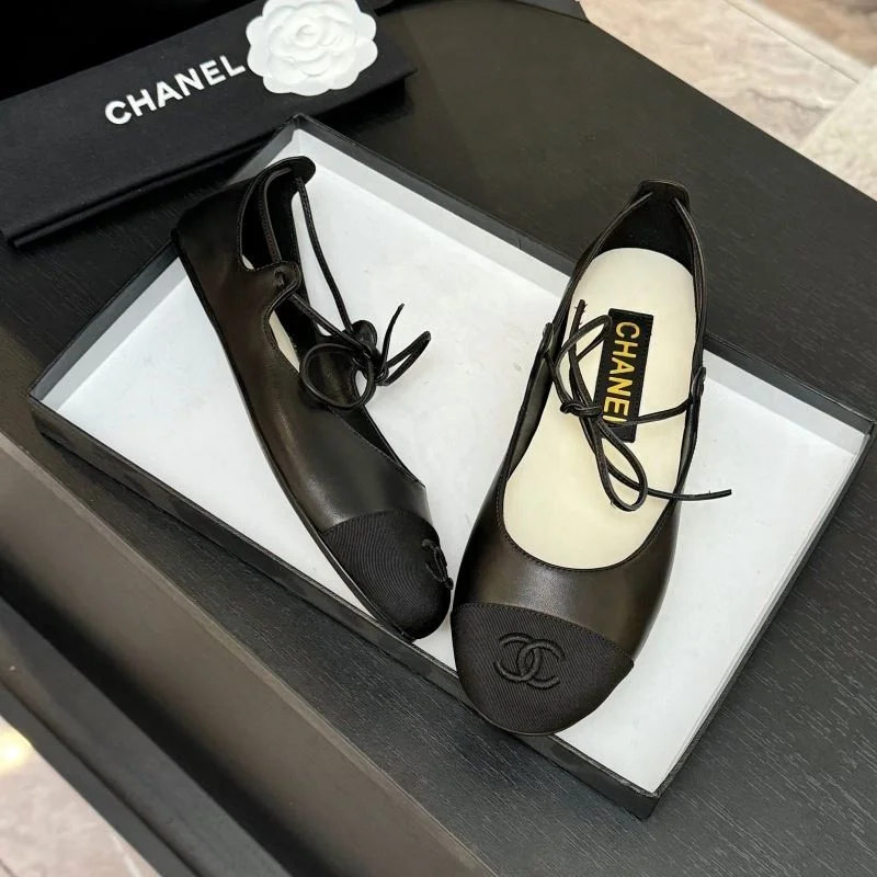 SmoothTexture Chanel Flat Shoes 18200