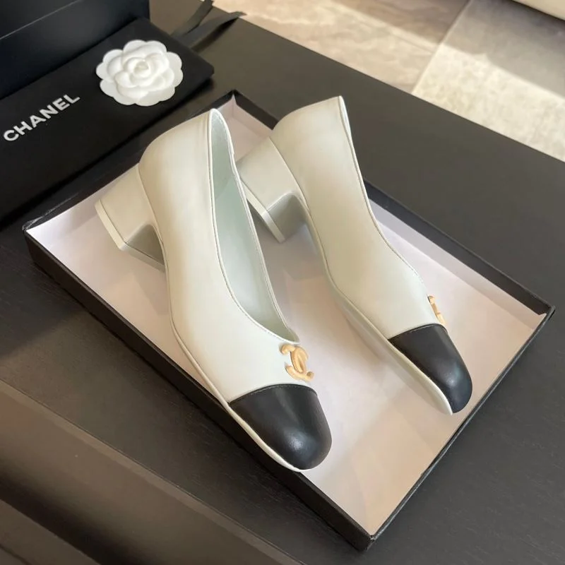 SmoothTexture Chanel Heeled Shoes 20334