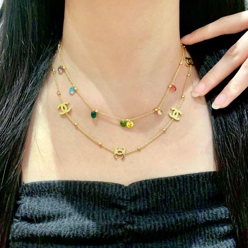 SmoothTexture Chanel Necklaces 223347