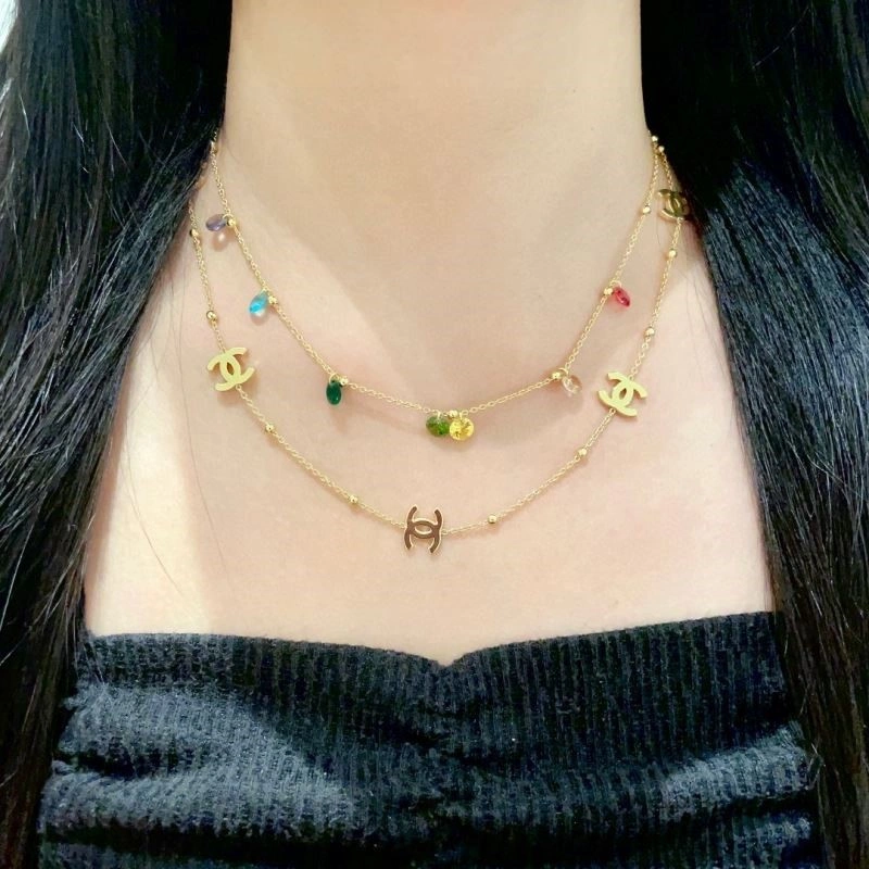 SmoothTexture Chanel Necklaces 223347