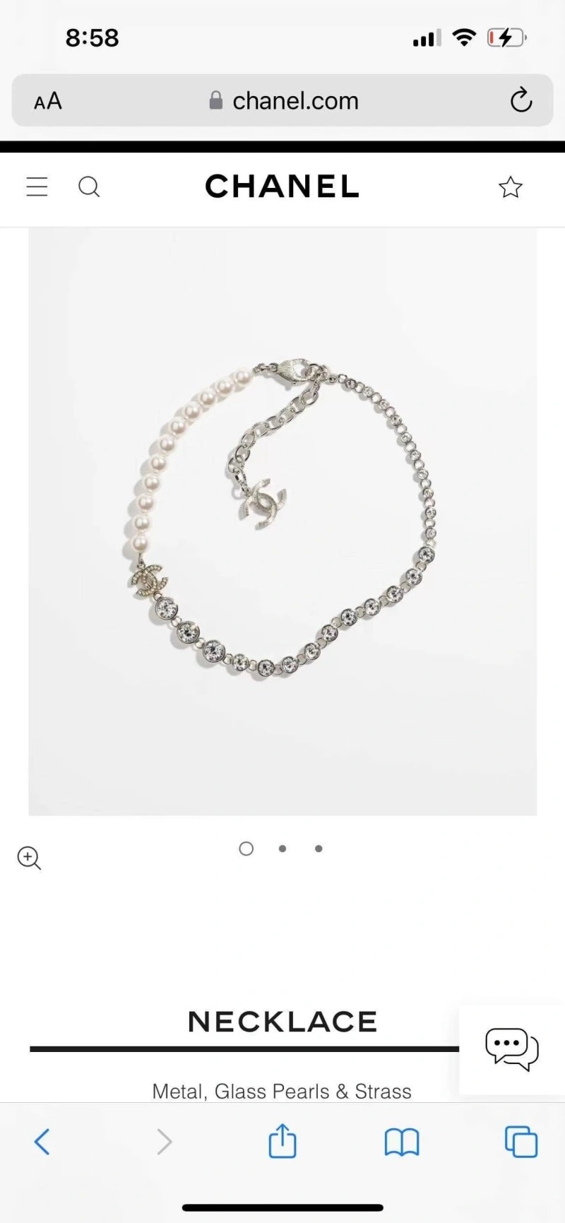 Chanel Necklaces WeatherProof 219096