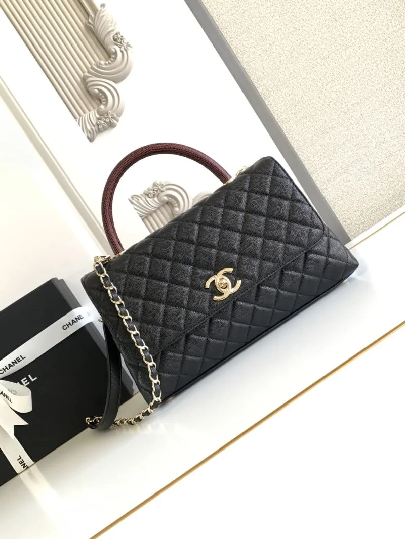Chanel Top Handle Bags SmoothTexture 53789