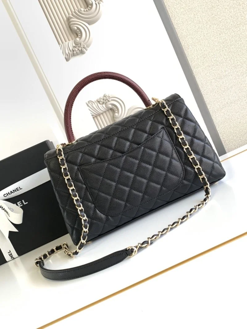 Chanel Top Handle Bags SmoothTexture 53789