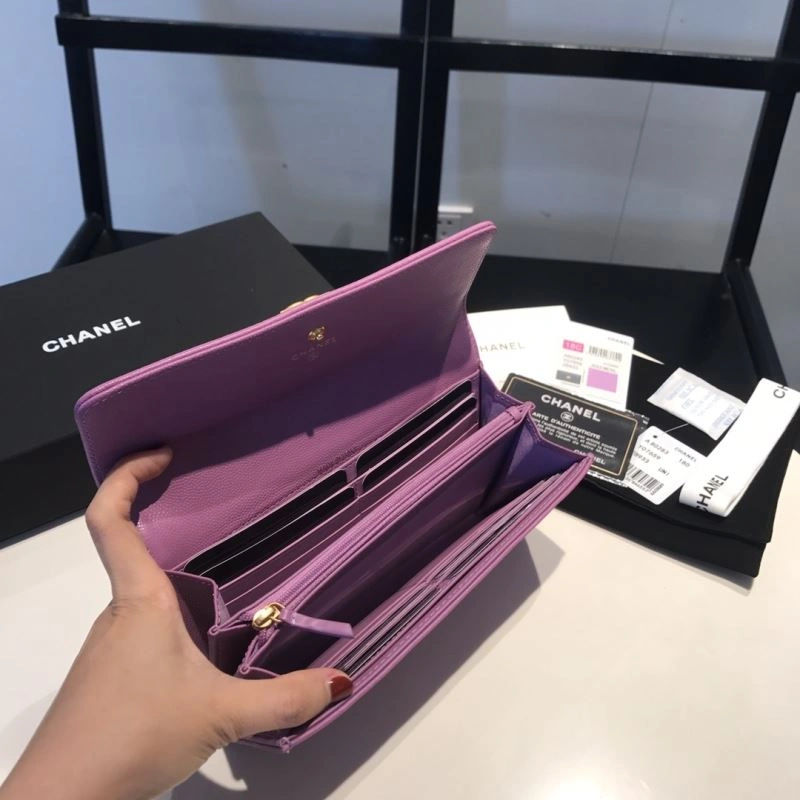 Bright Chanel Wallet Purse 68937