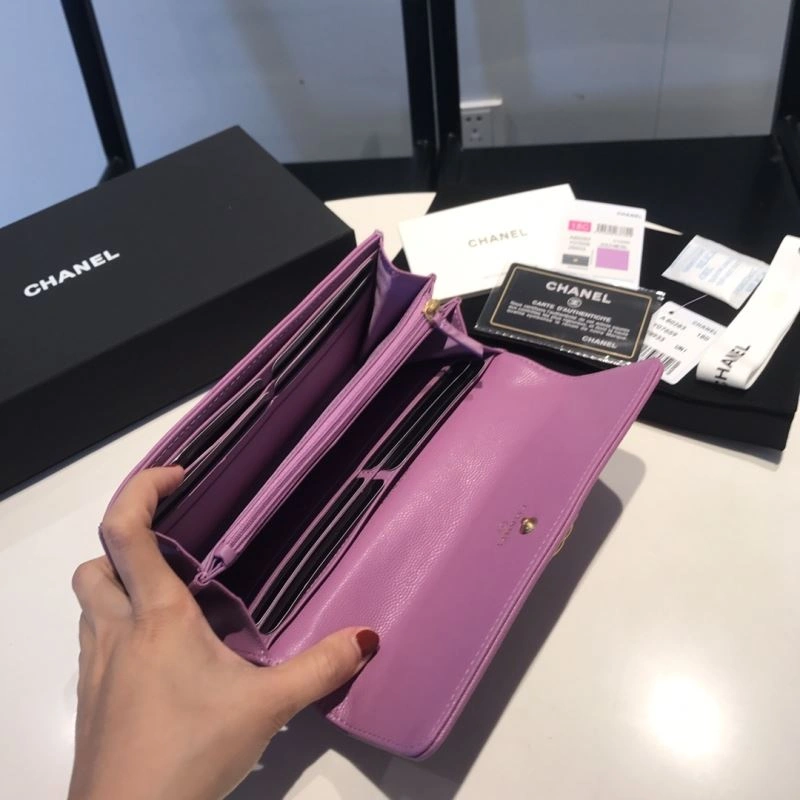 Bright Chanel Wallet Purse 68937