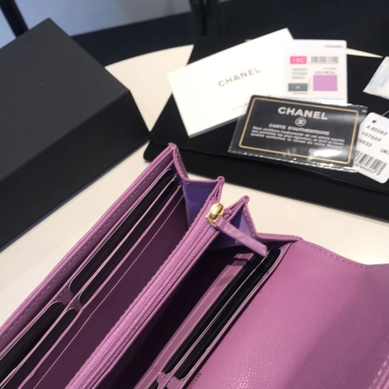 Bright Chanel Wallet Purse 68937