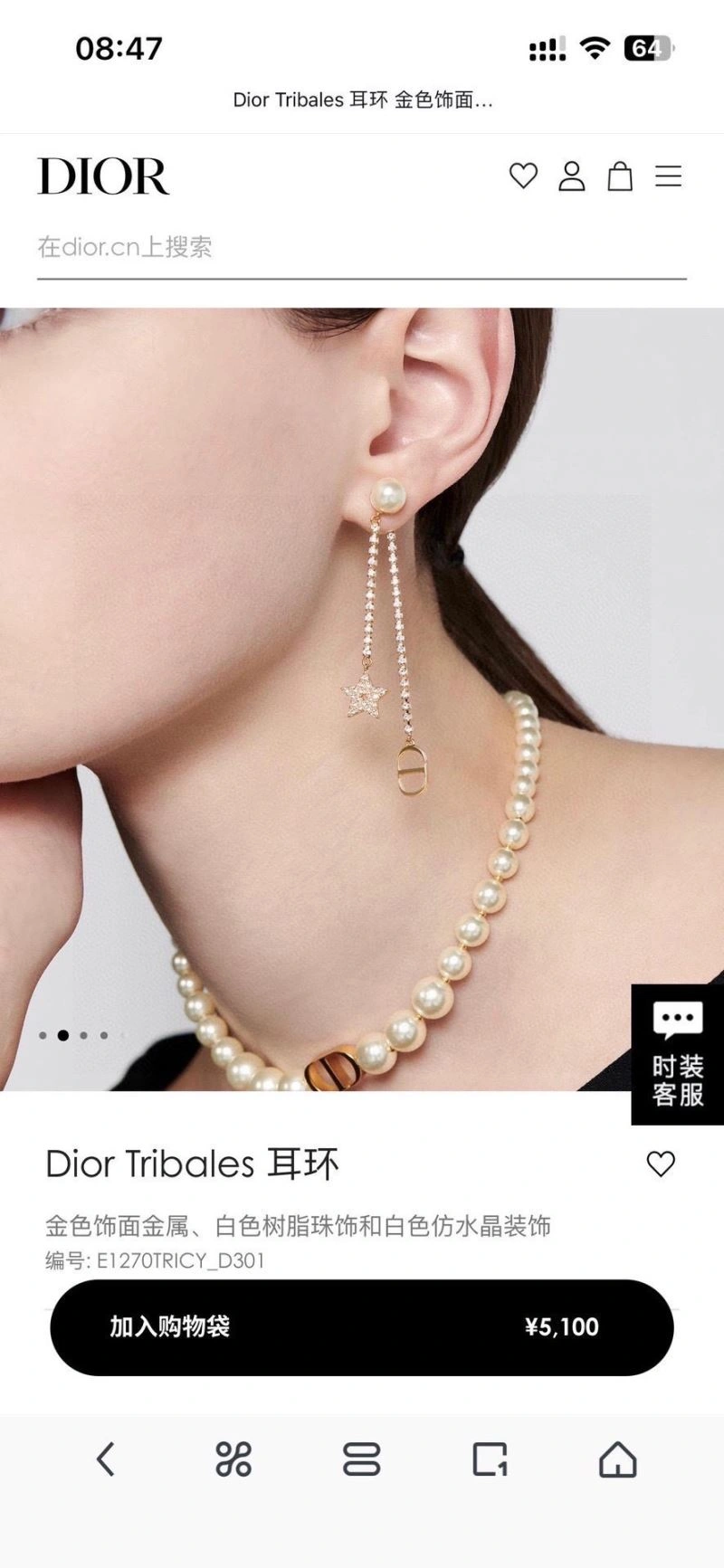 Sustainable Christian Dior Earrings 235010