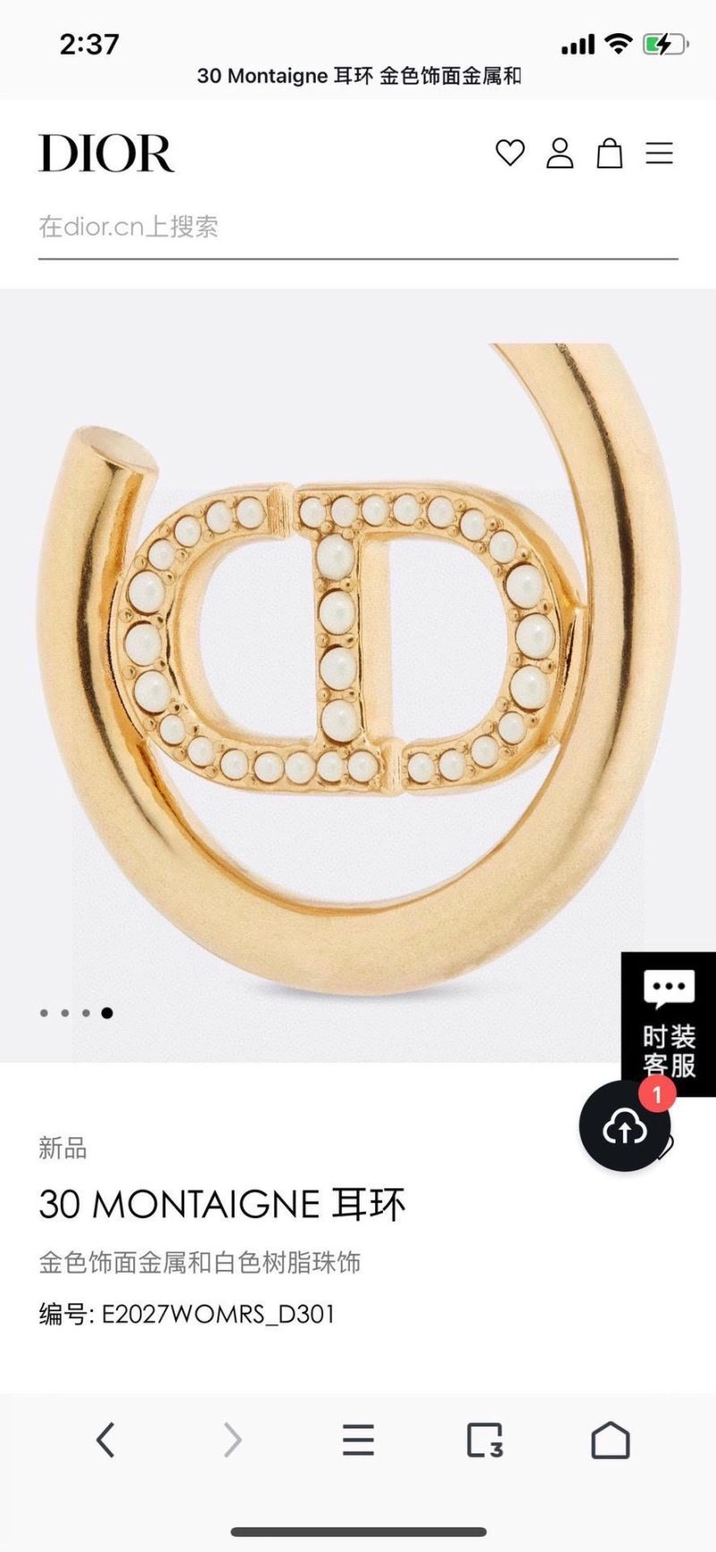 Christian Dior Earrings HighQuality 234587