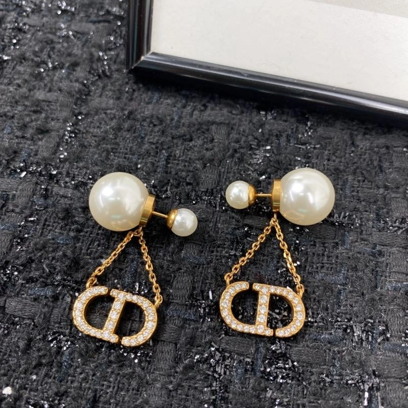 Christian Dior Earrings Sleek 234576