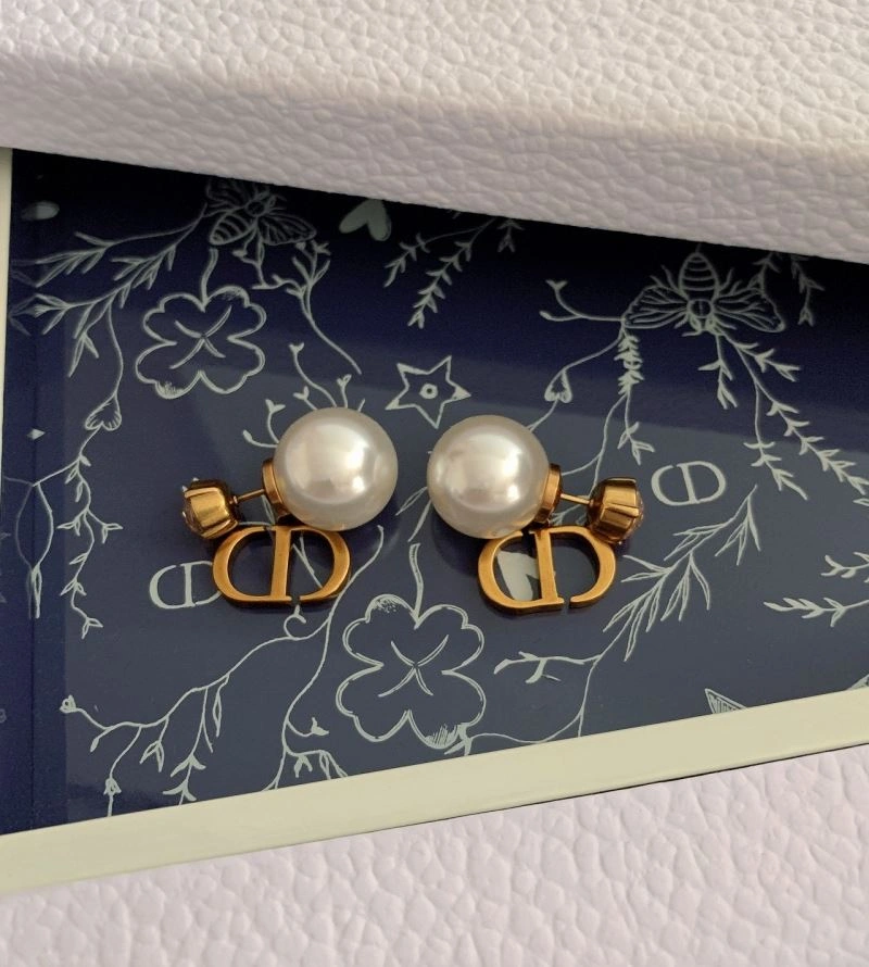 Christian Dior Earrings Sleek 234561
