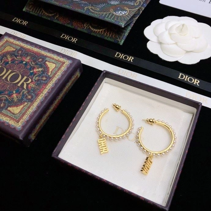 Christian Dior Earrings SmoothTexture 234230