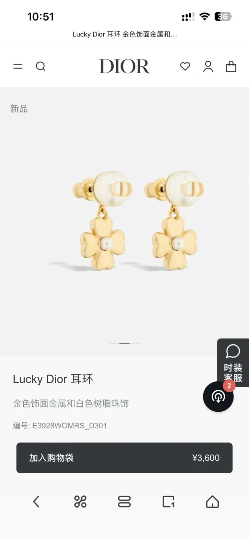Bold Christian Dior Earrings 233300