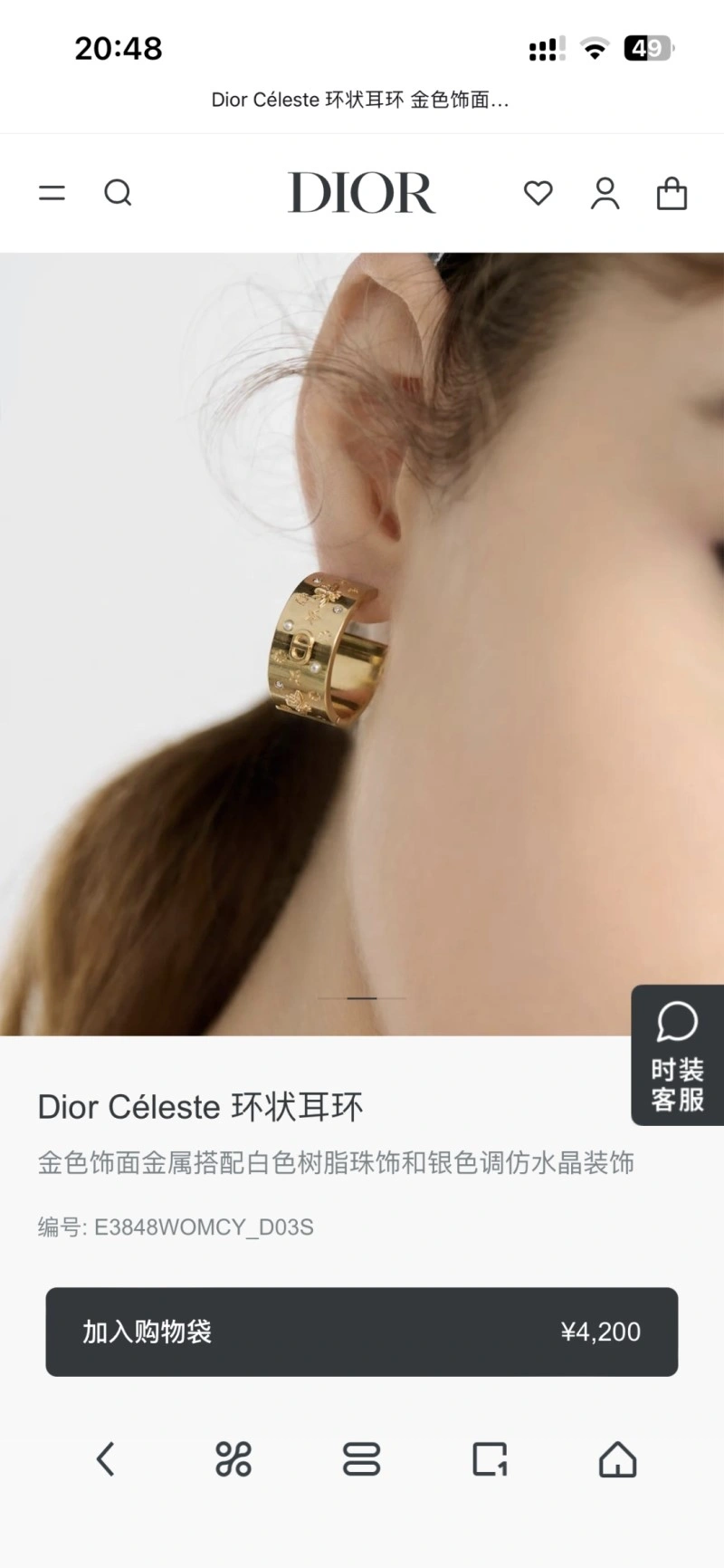 Premium Christian Dior Earrings 232580